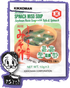 ceno mit einem Päckchen Miso-Suppe